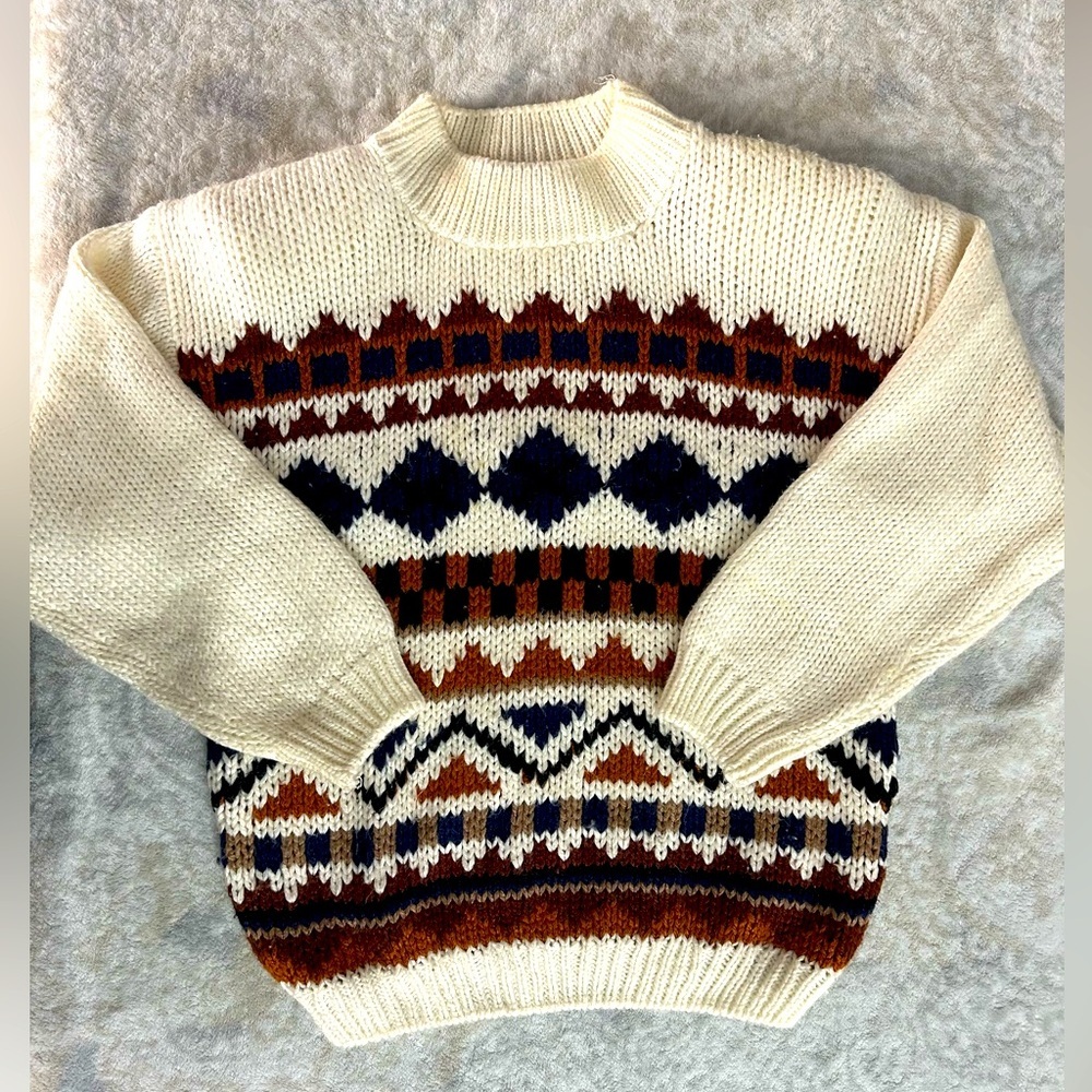 Vintage Huntington Ridge Hand Knit Sweater